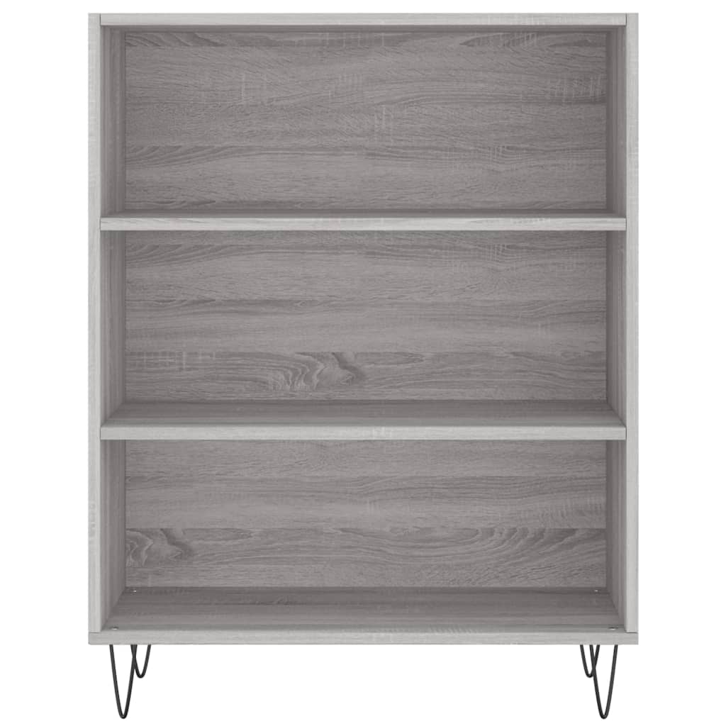 vidaXL Bibliothèque sonoma gris 69,5x32,5x90 cm bois d'ingénierie