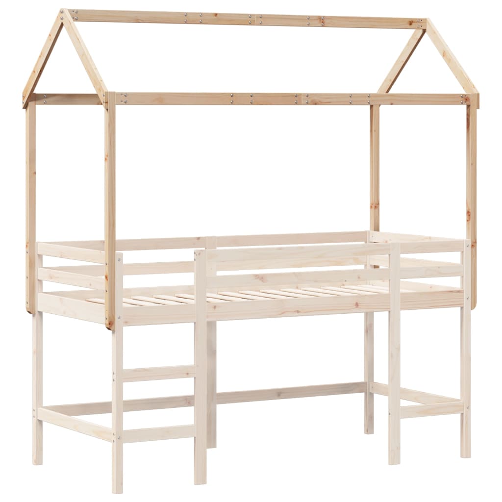 vidaXL Toit de lit pour enfants 207x80,5x151,5 cm bois de pin massif