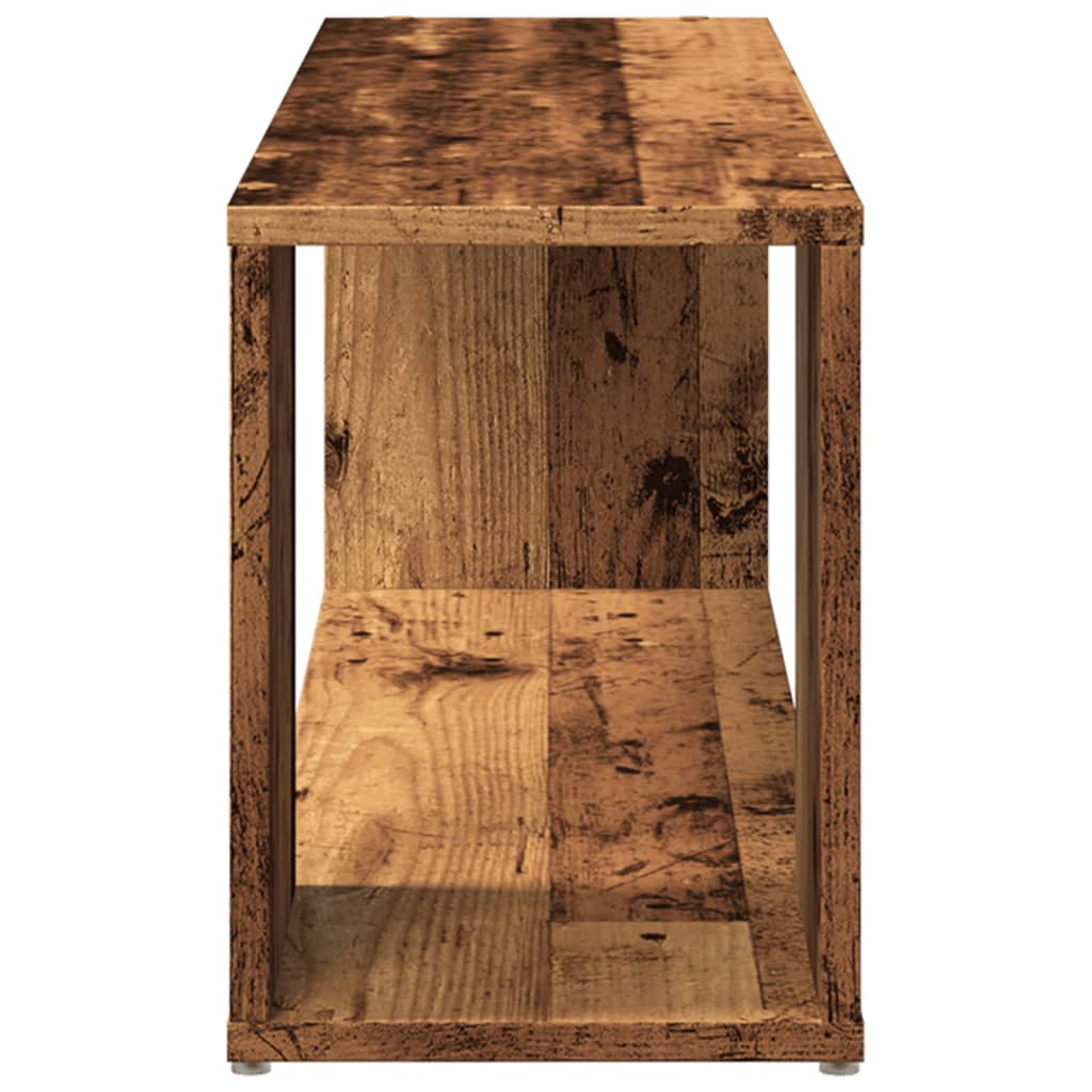 vidaXL Meuble TV vieux bois 100x24x32 cm bois d'ingénierie