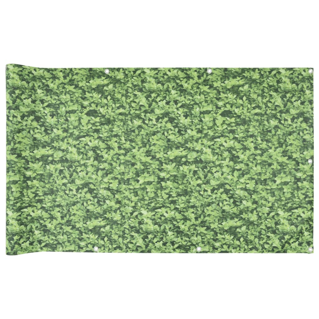 vidaXL Écran d'intimité de balcon aspect de plante vert 1000x120cm PVC