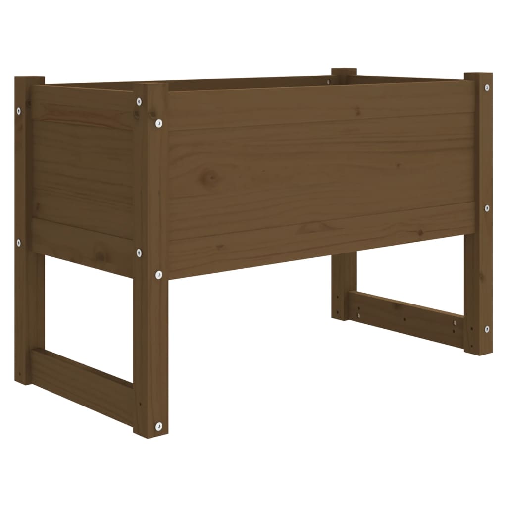 vidaXL Jardinière Marron miel 78x40x52 cm Bois massif de pin