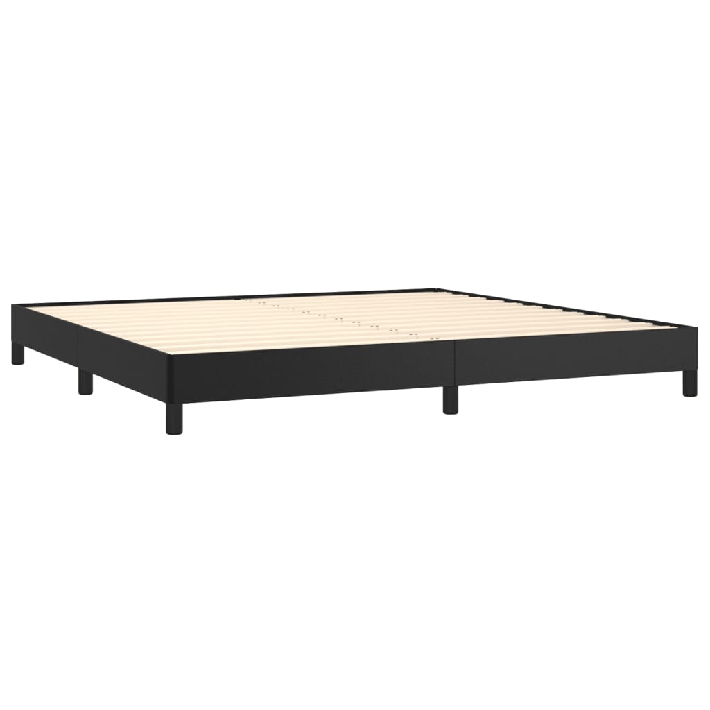 vidaXL Cadre de lit sans matelas noir 200x200 cm similicuir