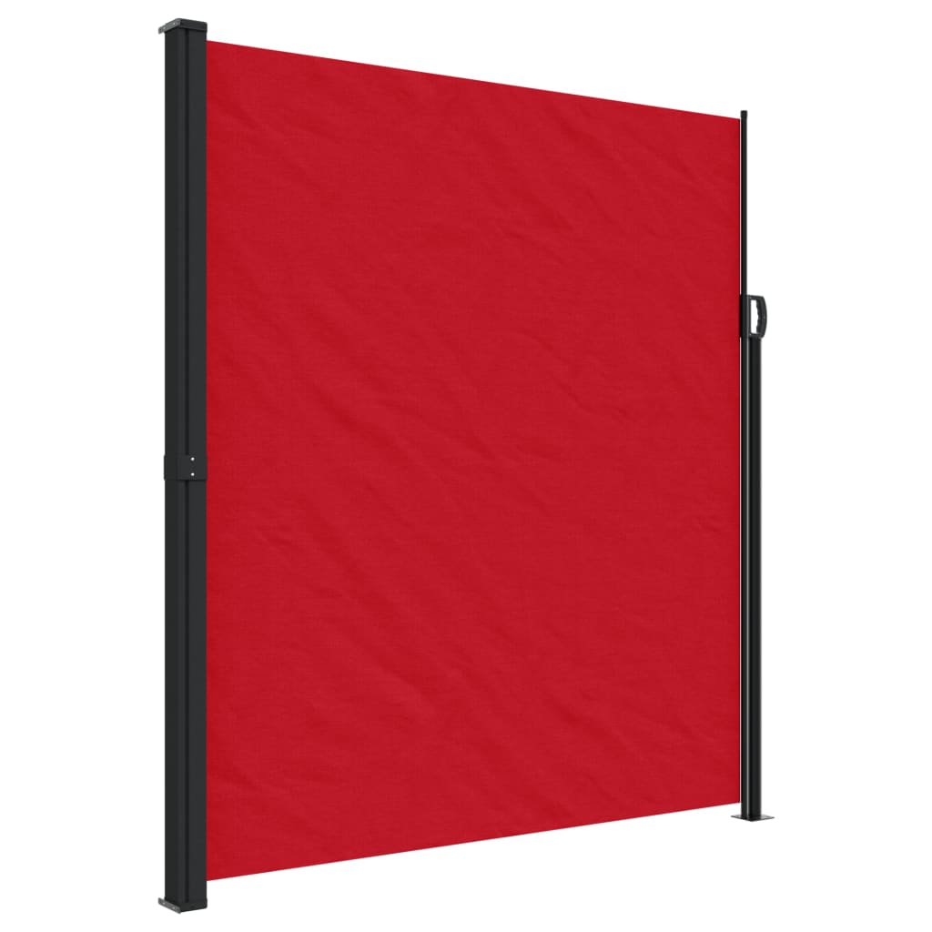 vidaXL Auvent latéral rétractable rouge 220x600 cm