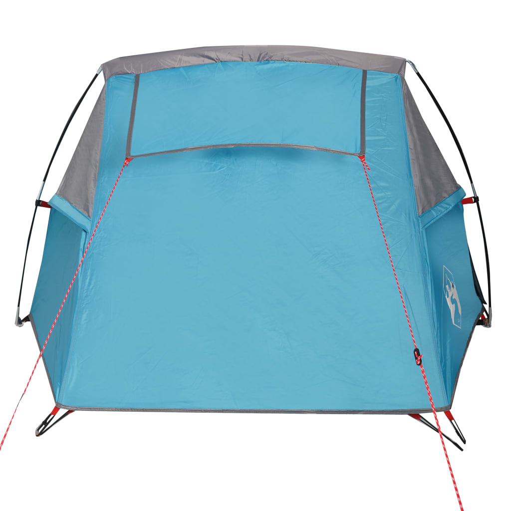 vidaXL Tente de camping tunnel 2 personnes bleu imperméable