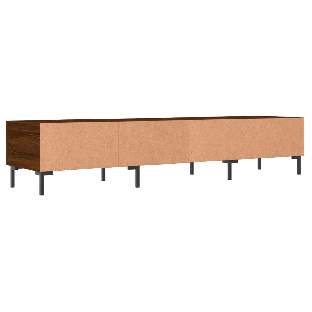 vidaXL Meuble TV chêne marron 150x36x30 cm bois d'ingénierie