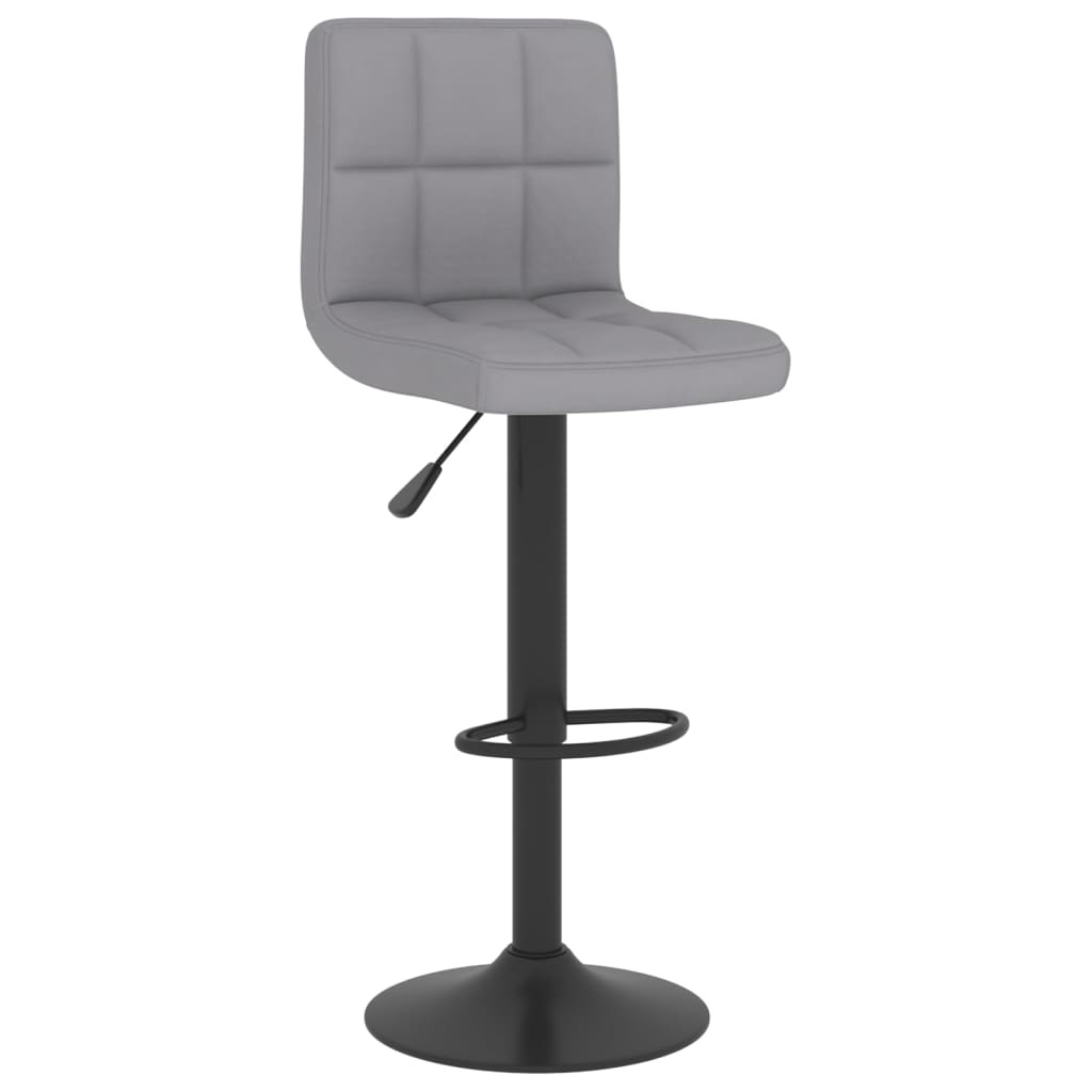 vidaXL Tabouret de bar Gris clair Tissu