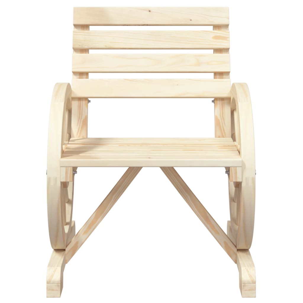 vidaXL Chaises de jardin lot de 4 Bois de sapin massif