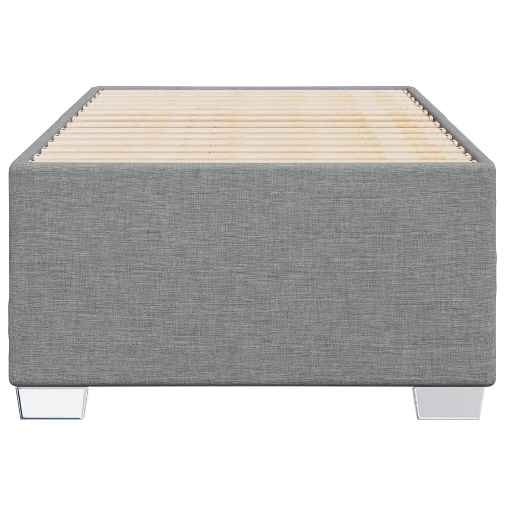 vidaXL Cadre de lit sans matelas gris clair 80x200 cm tissu