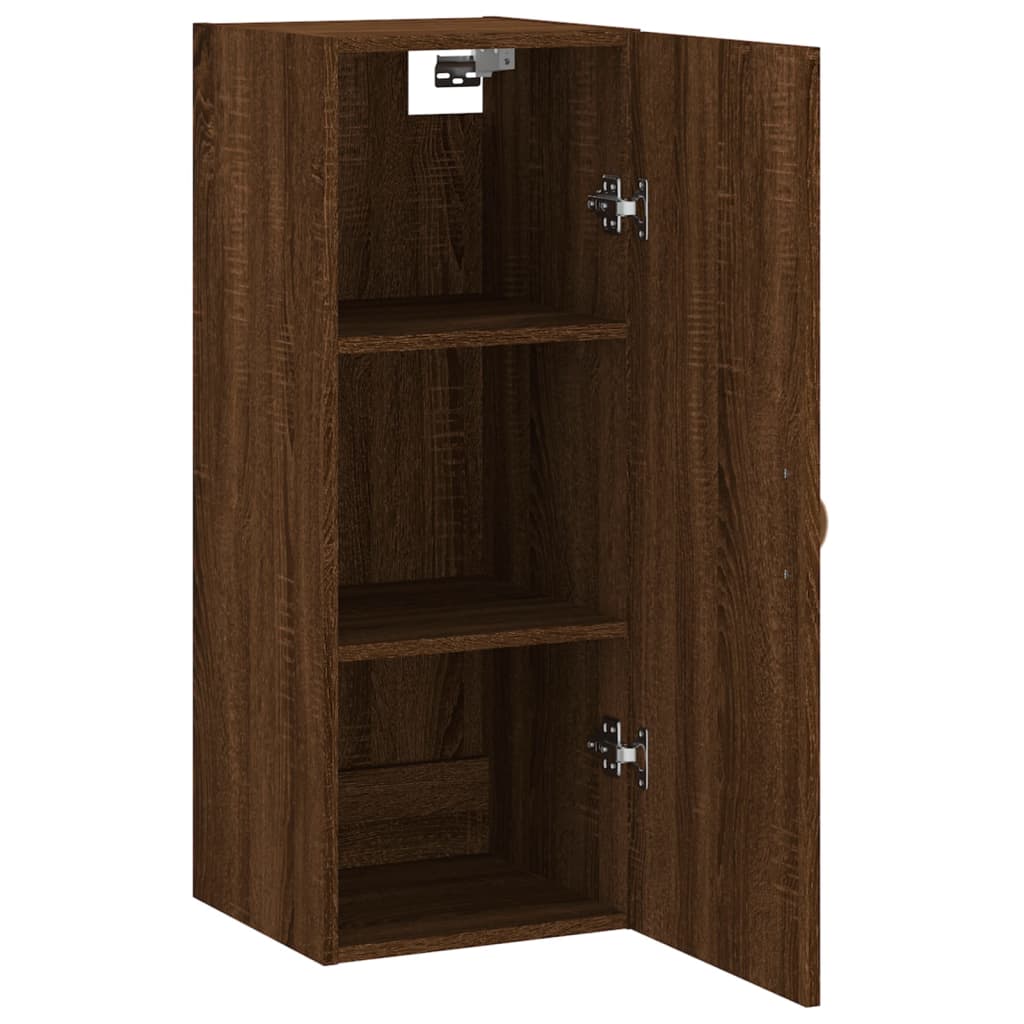 vidaXL Armoire murale chêne marron 34,5x34x90 cm