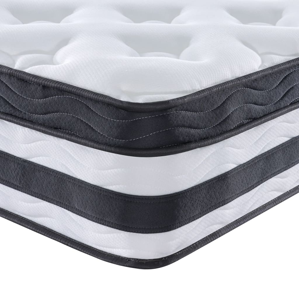 vidaXL Matelas à ressorts ensachés moyen 160x200 cm