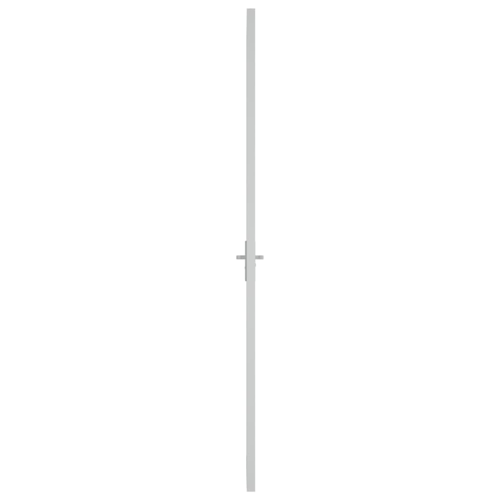 vidaXL Porte intérieure 102,5x201,5 cm Blanc Verre ESG et aluminium