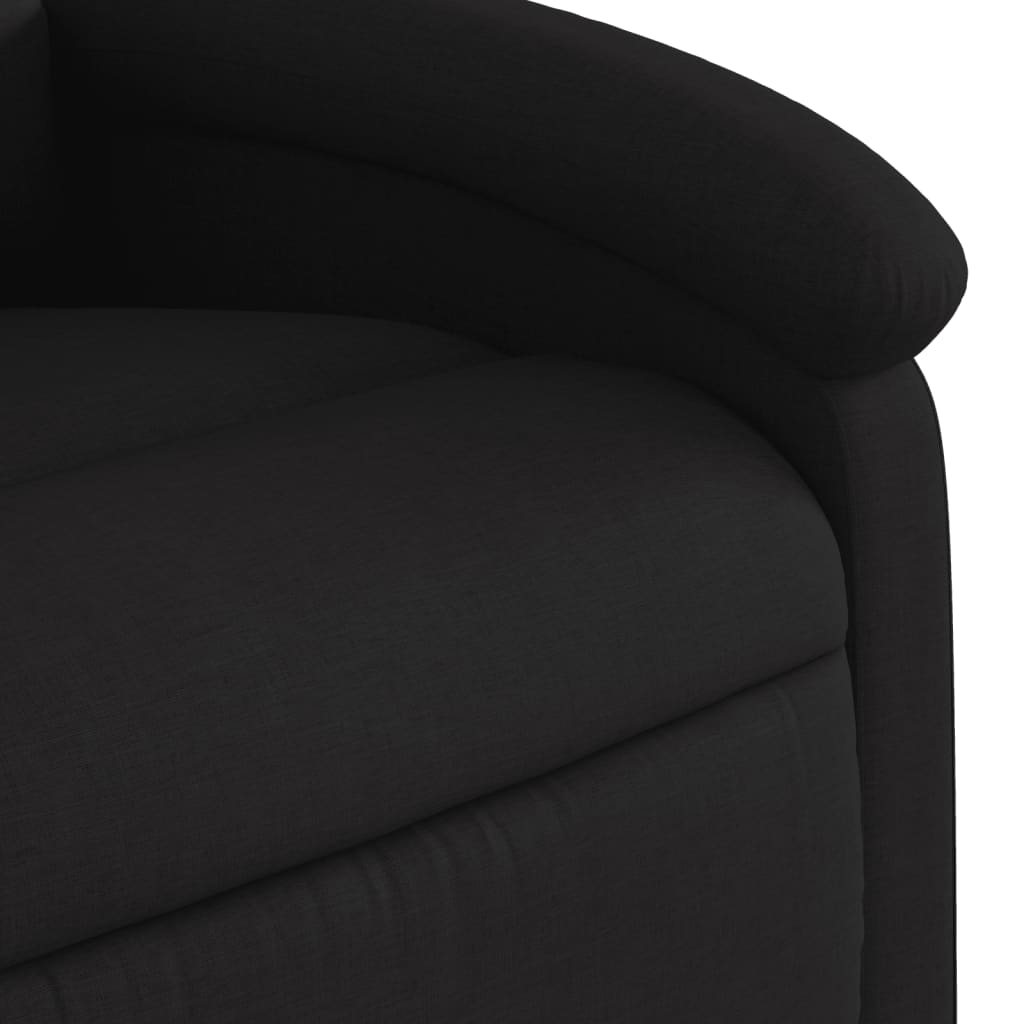 vidaXL Fauteuil inclinable électrique noir tissu