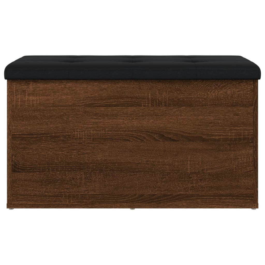 vidaXL Banc de rangement chêne marron 82x42x45 cm Bois d'ingénierie