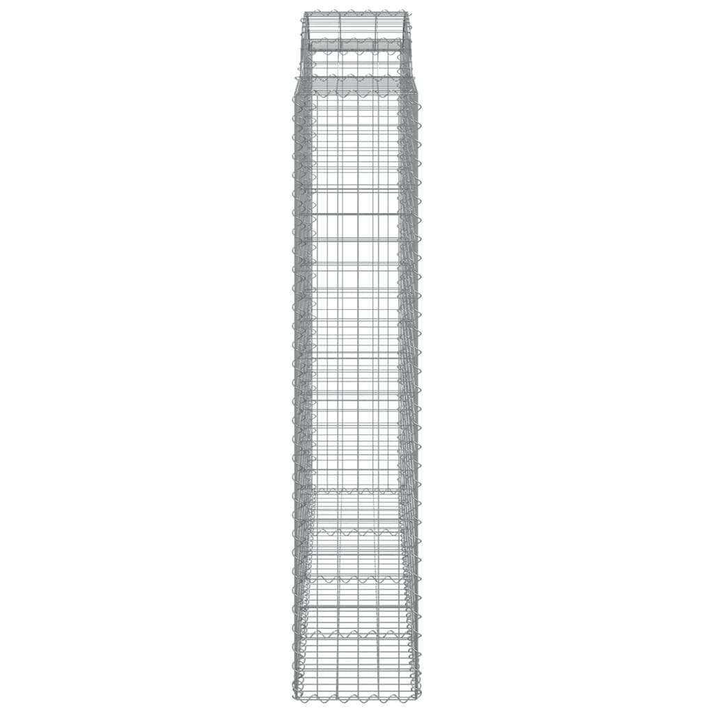 vidaXL Paniers à gabions arqués 13 pcs 200x50x200/220 cm Fer galvanisé