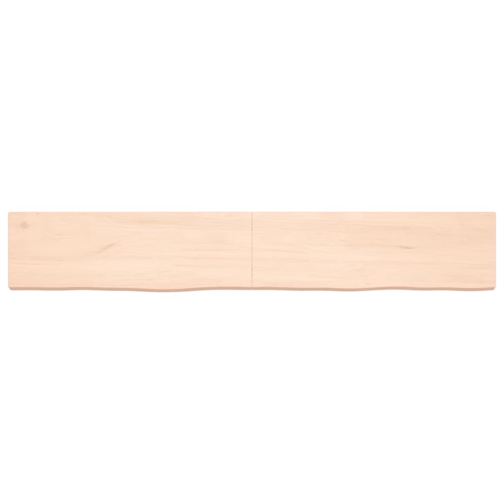 vidaXL Comptoir de salle de bain 180x30x(2-6)cm bois massif non traité