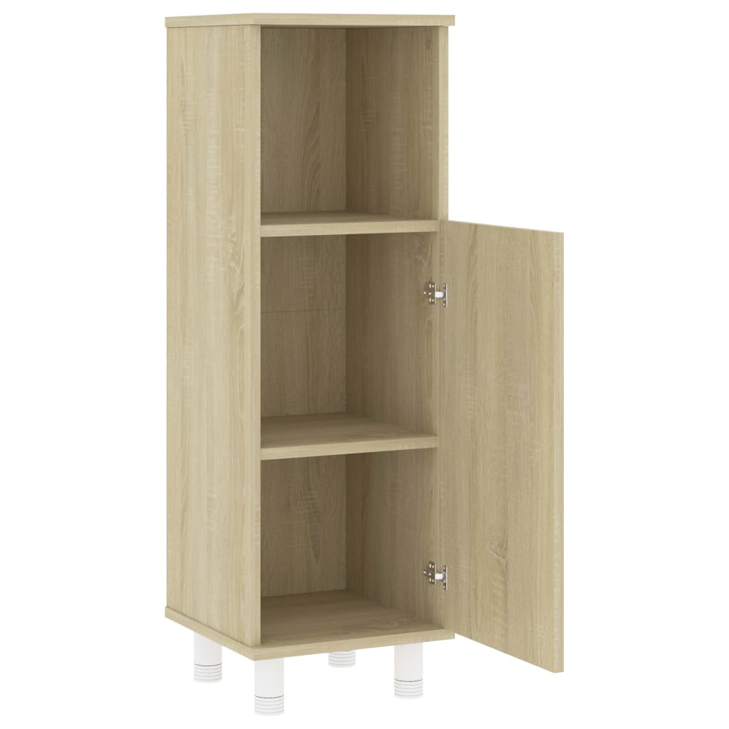 vidaXL Armoire de salle de bain Chêne sonoma Bois d'ingénierie