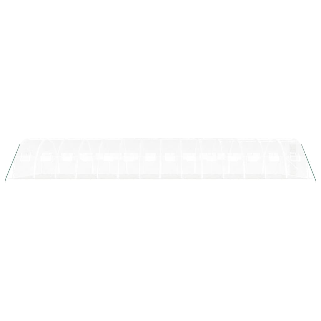 vidaXL Serre avec cadre en acier blanc 56 m² 14x4x2 m