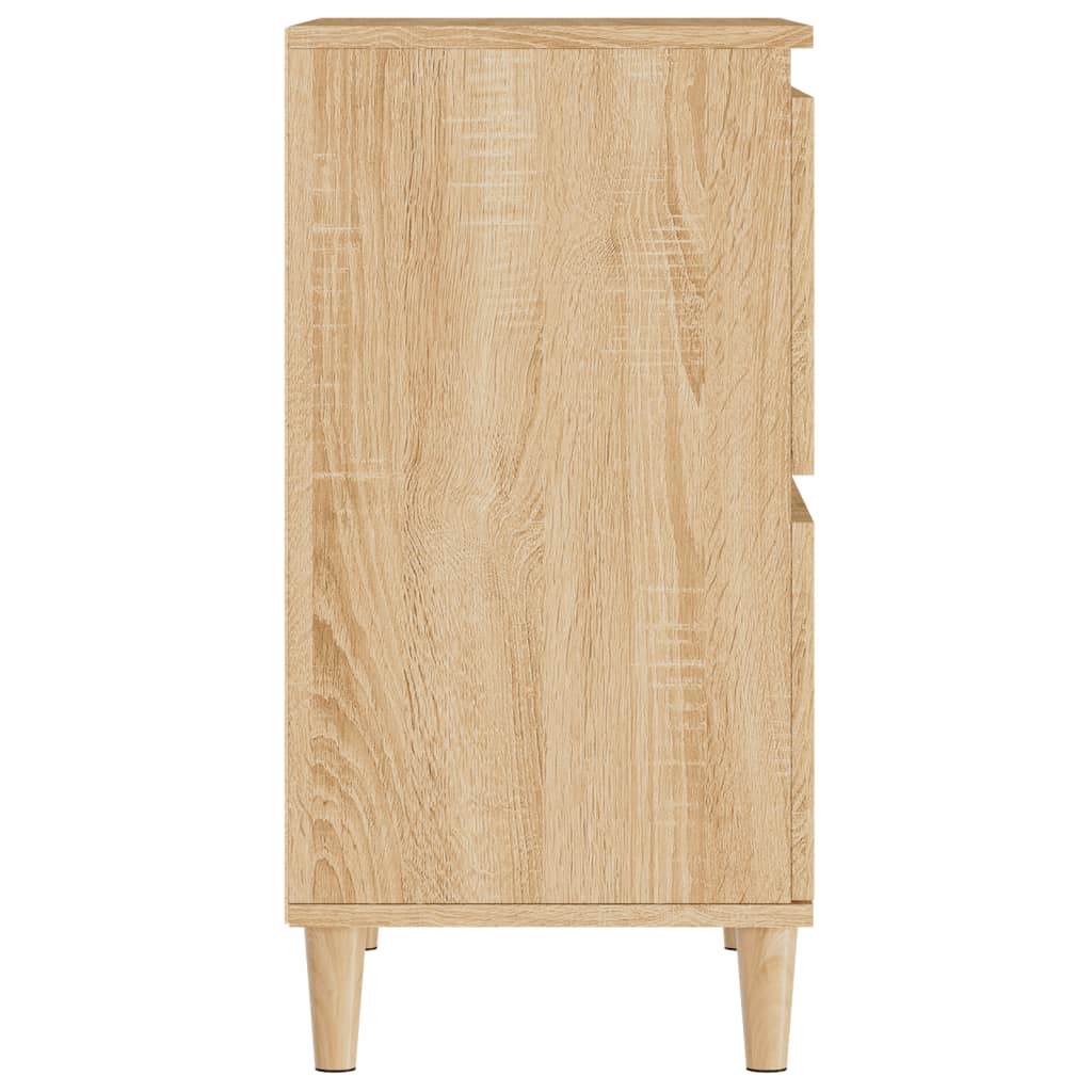 vidaXL Buffets 2 pcs chêne sonoma 60x35x70 cm bois d'ingénierie