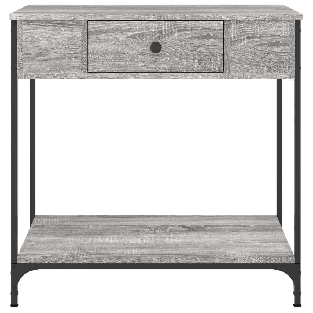 vidaXL Table console sonoma gris 75x34,5x75 cm bois d'ingénierie