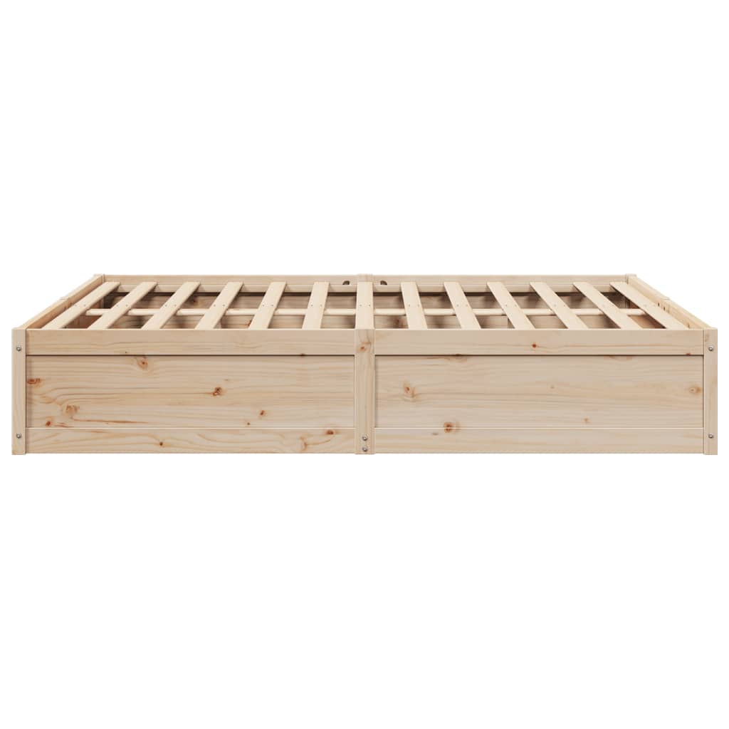 vidaXL Cadre de lit sans matelas 200x200 cm bois massif de pin