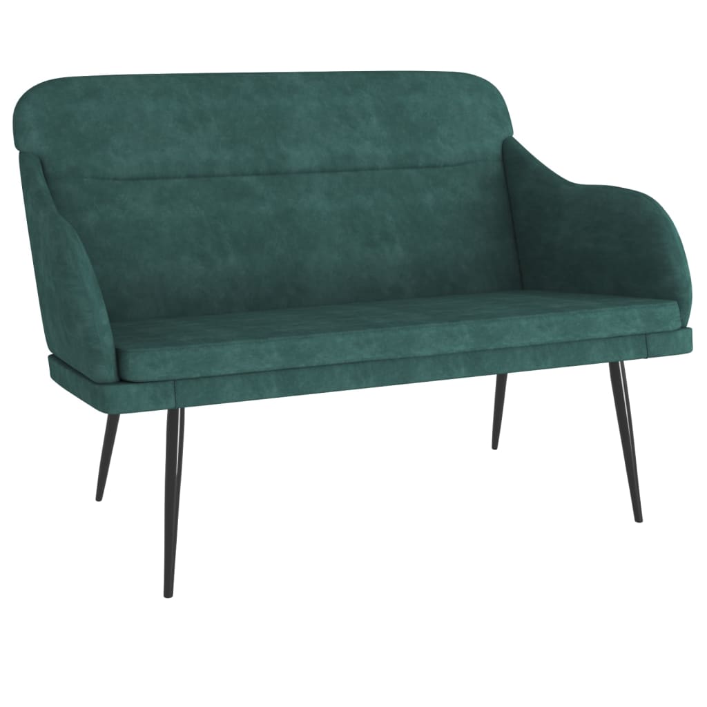 vidaXL Banc Vert foncé 110x76x80 cm Velours