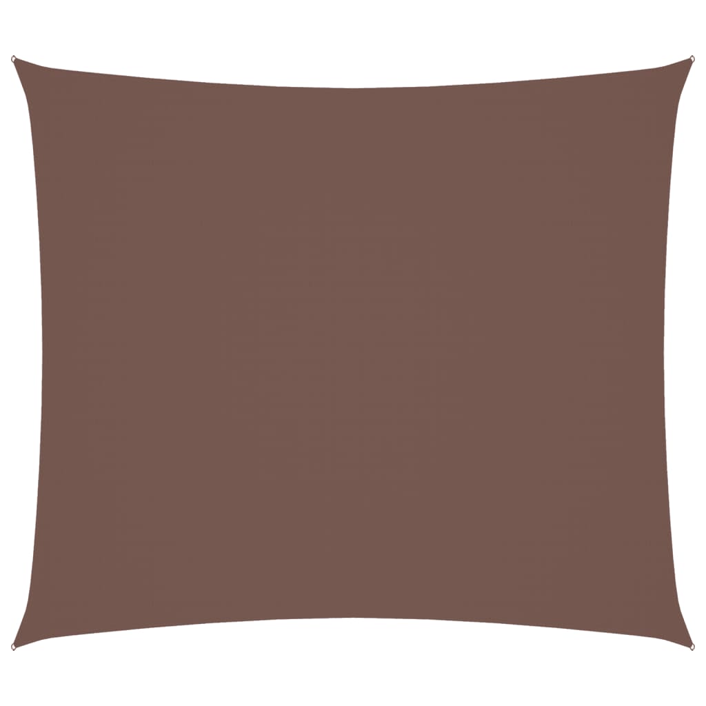 vidaXL Voile de parasol tissu oxford rectangulaire 2x2,5 m marron