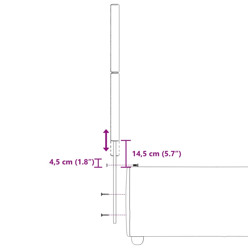 vidaXL Sommier à lattes de lit avec matelas Gris foncé 80x200 cm Tissu