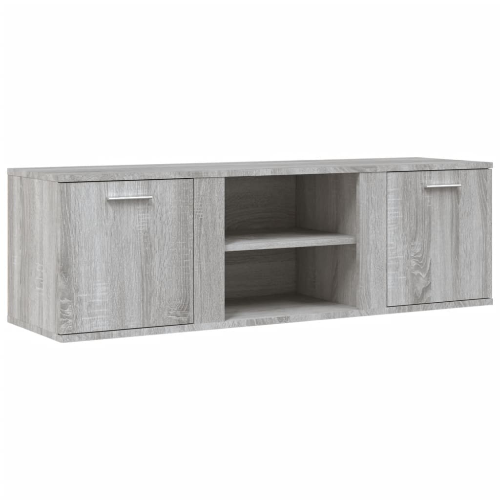 vidaXL Meuble TV sonoma gris 120x34x37 cm bois d'ingénierie