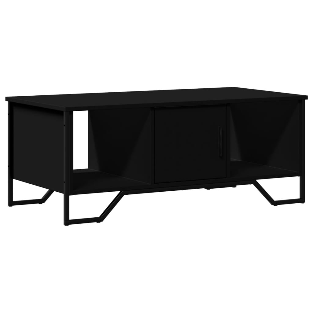 vidaXL Table basse noir 100x51x40 cm bois d'ingénierie