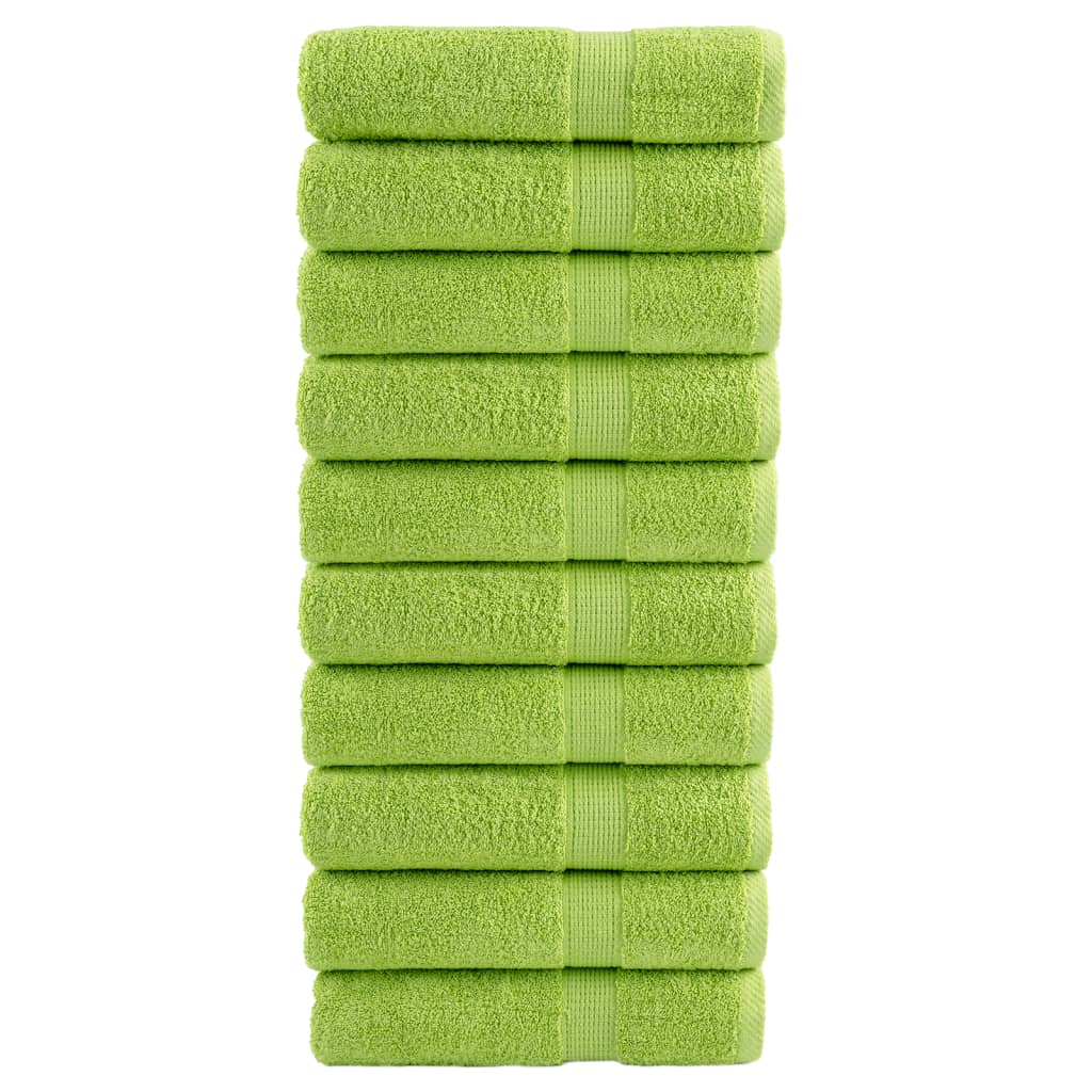 vidaXL Essuie-mains de qualité supérieure SOLUND 10 pcs vert pomme