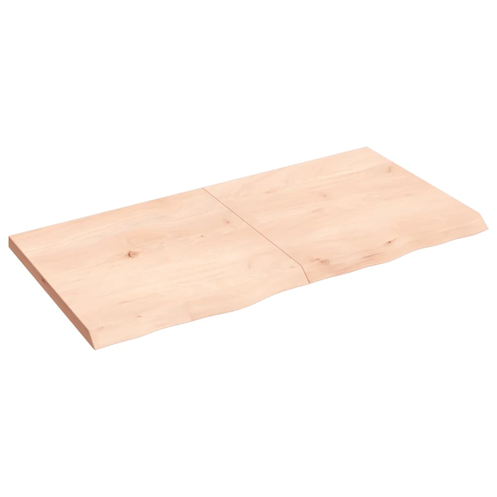 vidaXL Dessus de table 120x60x(2-4) cm bois de chêne massif non traité