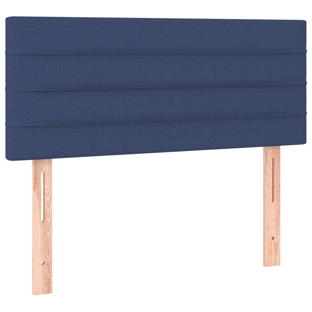 vidaXL Tête de lit Bleu 90x5x78/88 cm Tissu