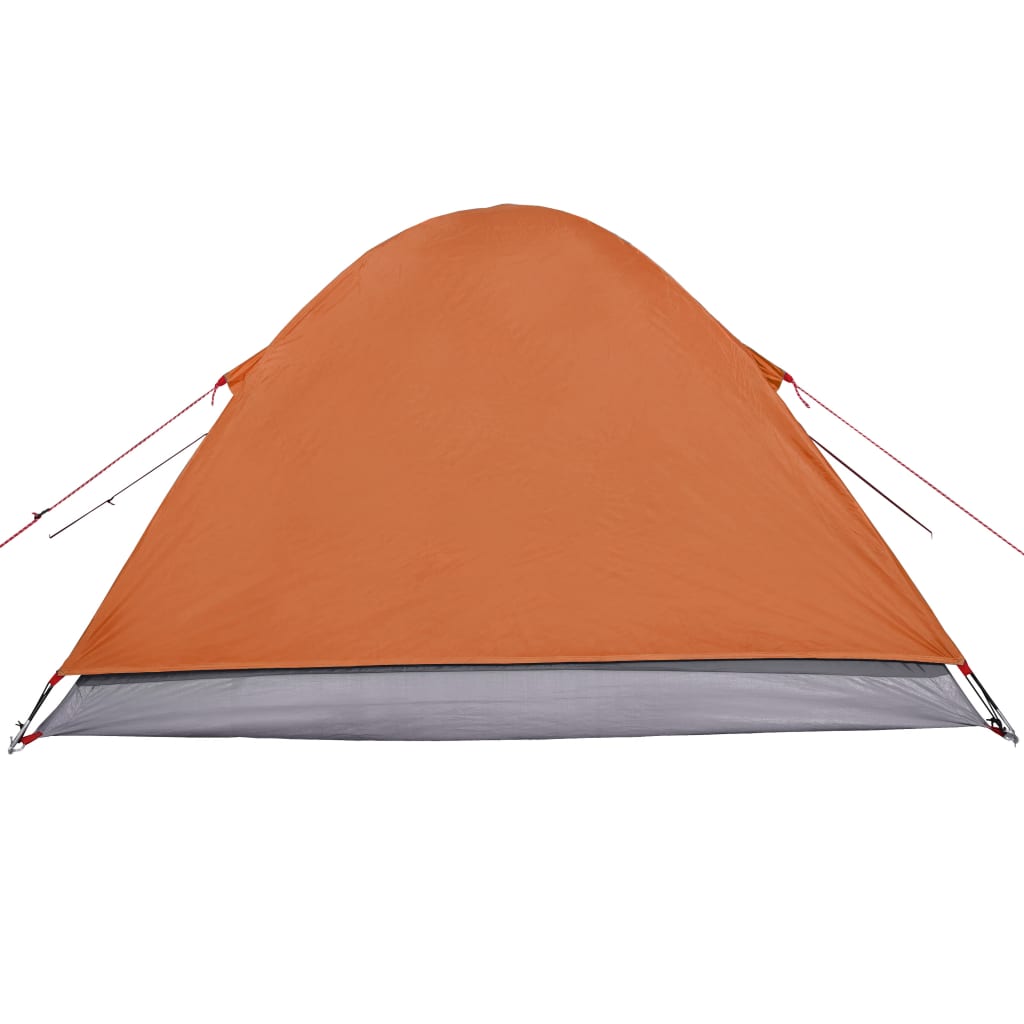 vidaXL Tente de camping à dôme 3 personnes orange imperméable