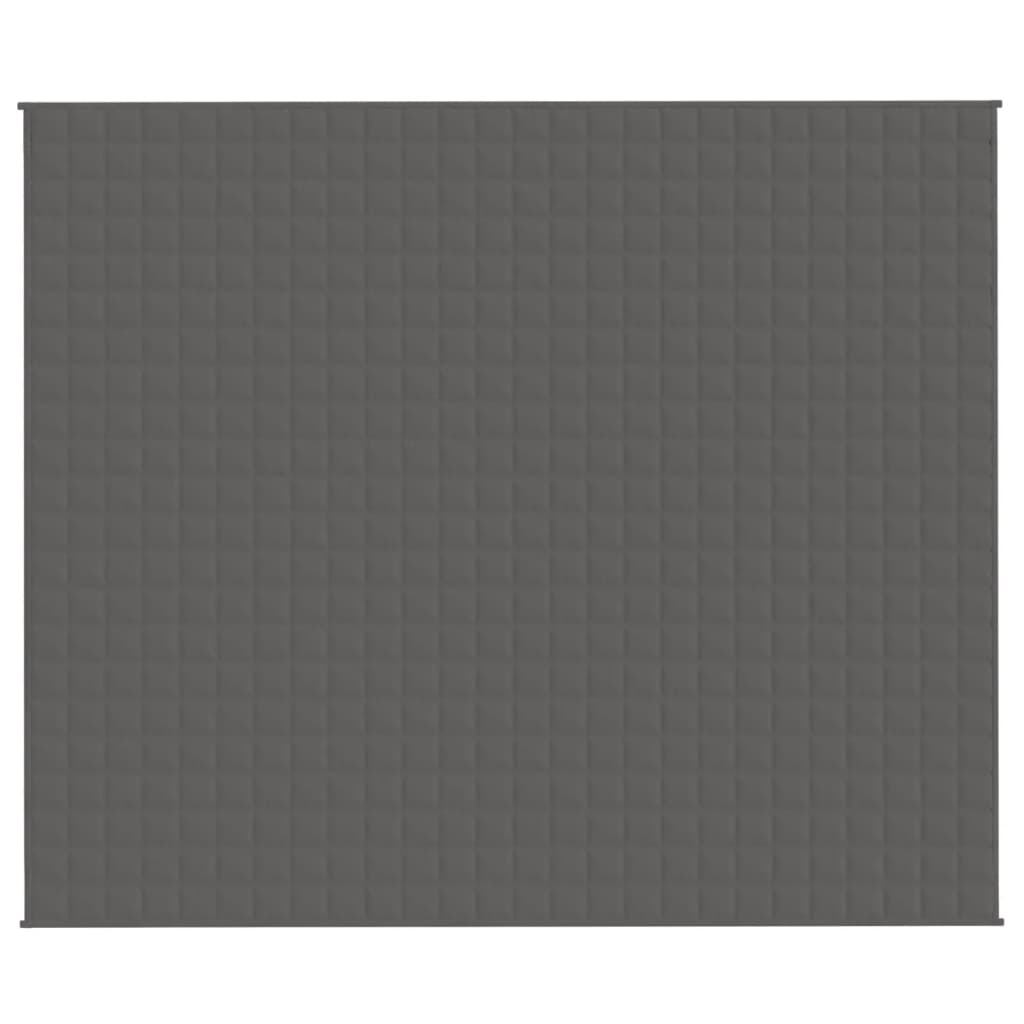 vidaXL Couverture lestée Gris 220x260 cm 15 kg Tissu