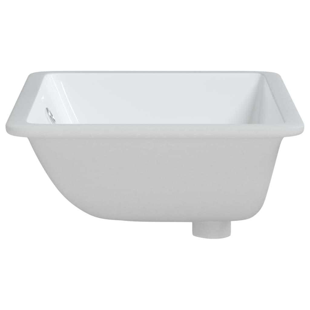 vidaXL Évier salle de bain blanc rectangulaire céramique