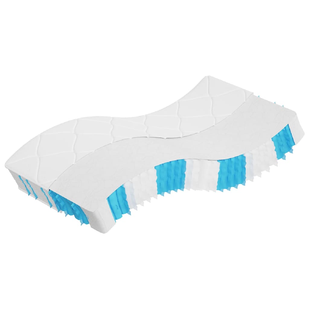 vidaXL Matelas à ressorts ensachés dureté moyenne 80x200 cm