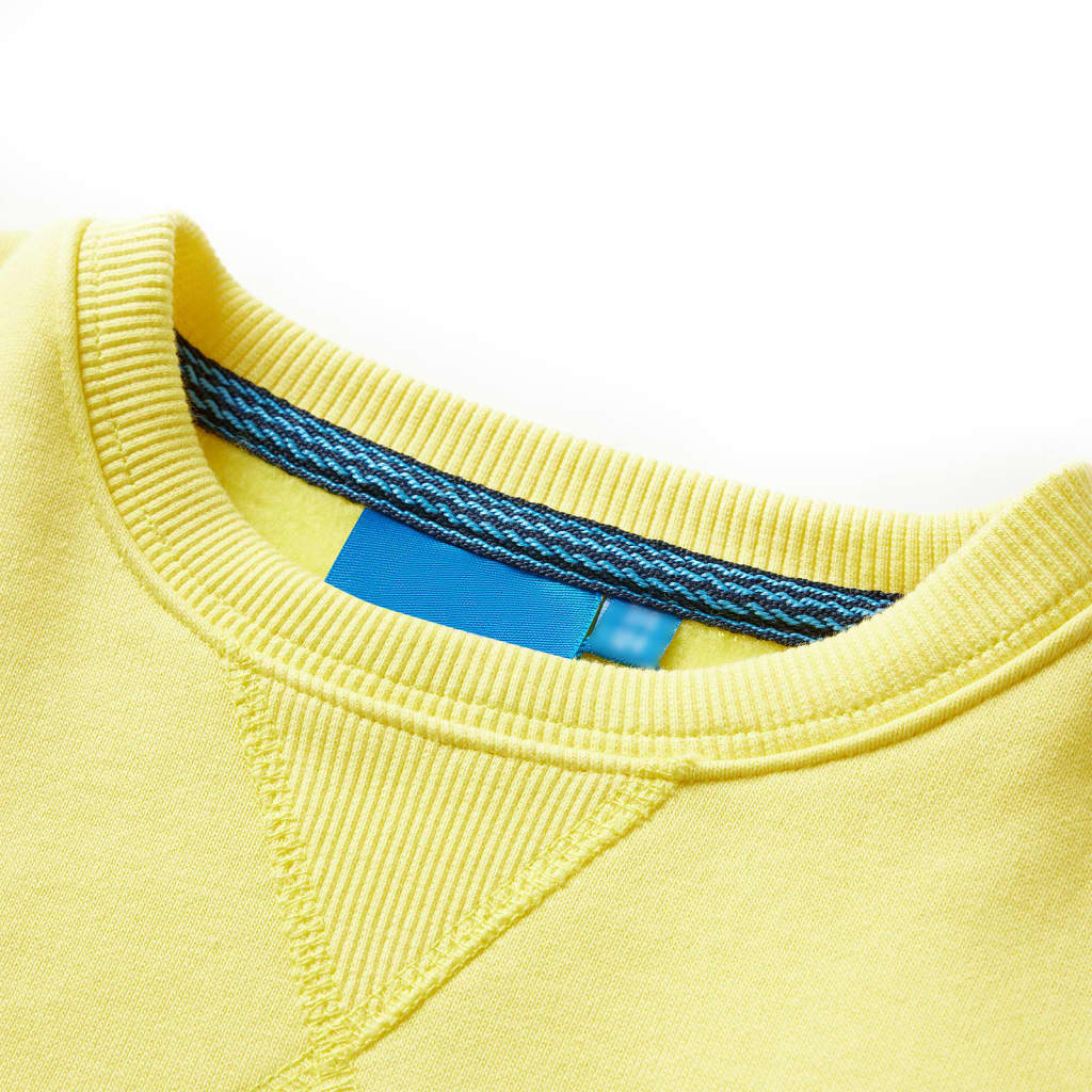 Sweat-shirt pour enfants jaune clair 128