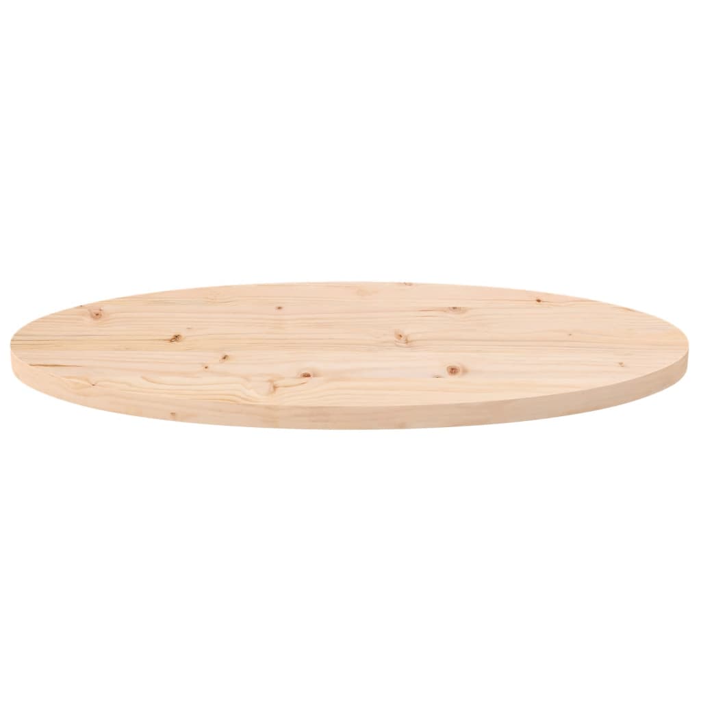 vidaXL Dessus de table 70x35x2,5 cm bois de pin massif ovale