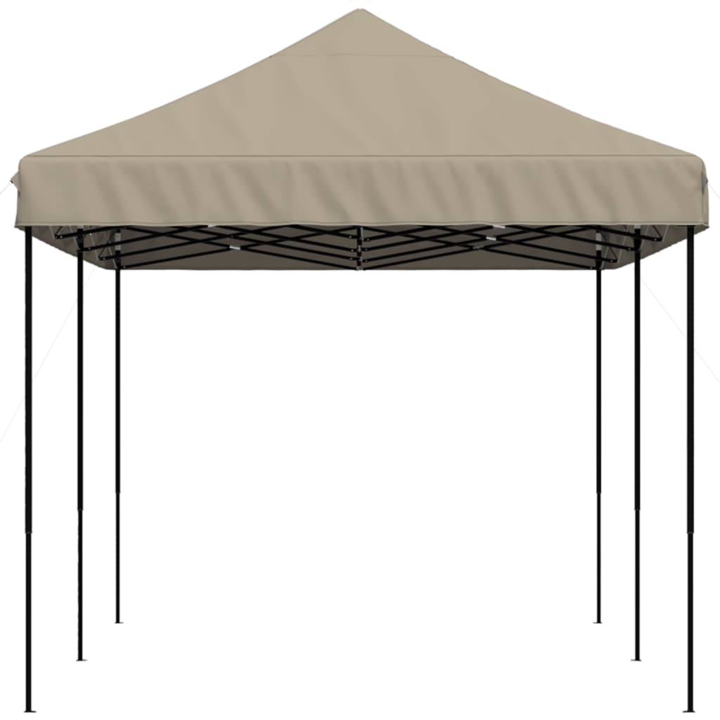 vidaXL Tente de réception pliable escamotable taupe 580x292x315 cm