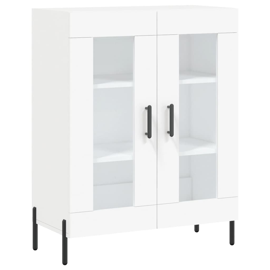 vidaXL Buffet haut Blanc 69,5x34x180 cm Bois d'ingénierie