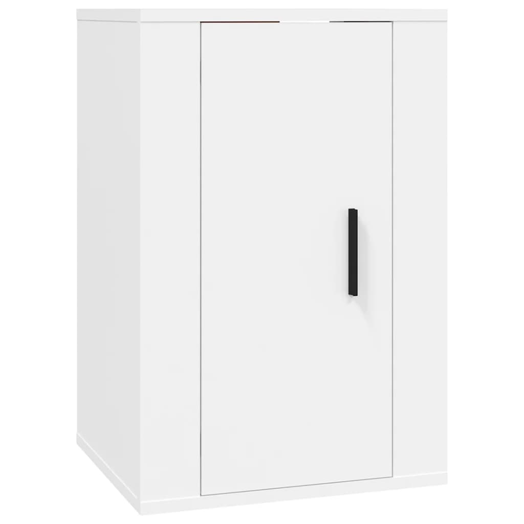 vidaXL Ensemble de meubles TV 4 pcs Blanc Bois d'ingénierie