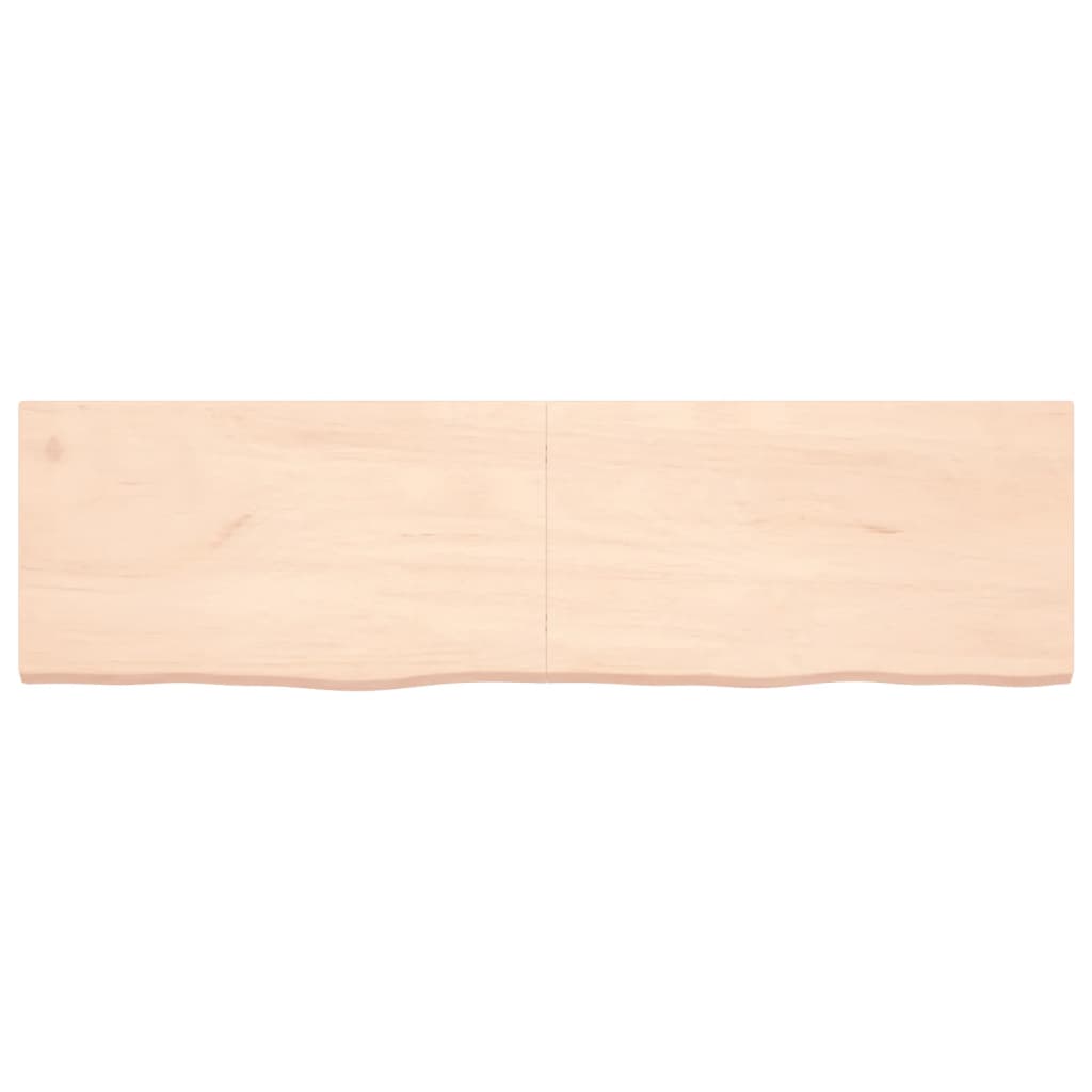 vidaXL Dessus de table 180x50x(2-4) cm bois de chêne massif non traité