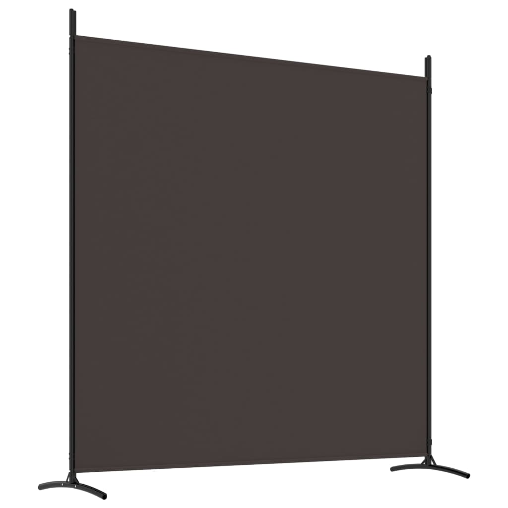 vidaXL Cloison de séparation 3 panneaux Marron 525x180 cm Tissu