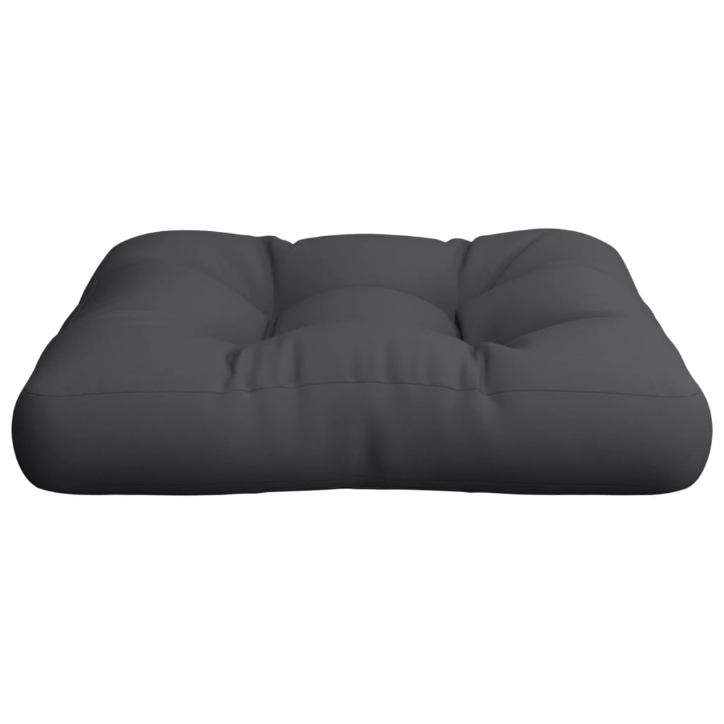 vidaXL Coussin de palette noir 58x58x10 cm tissu