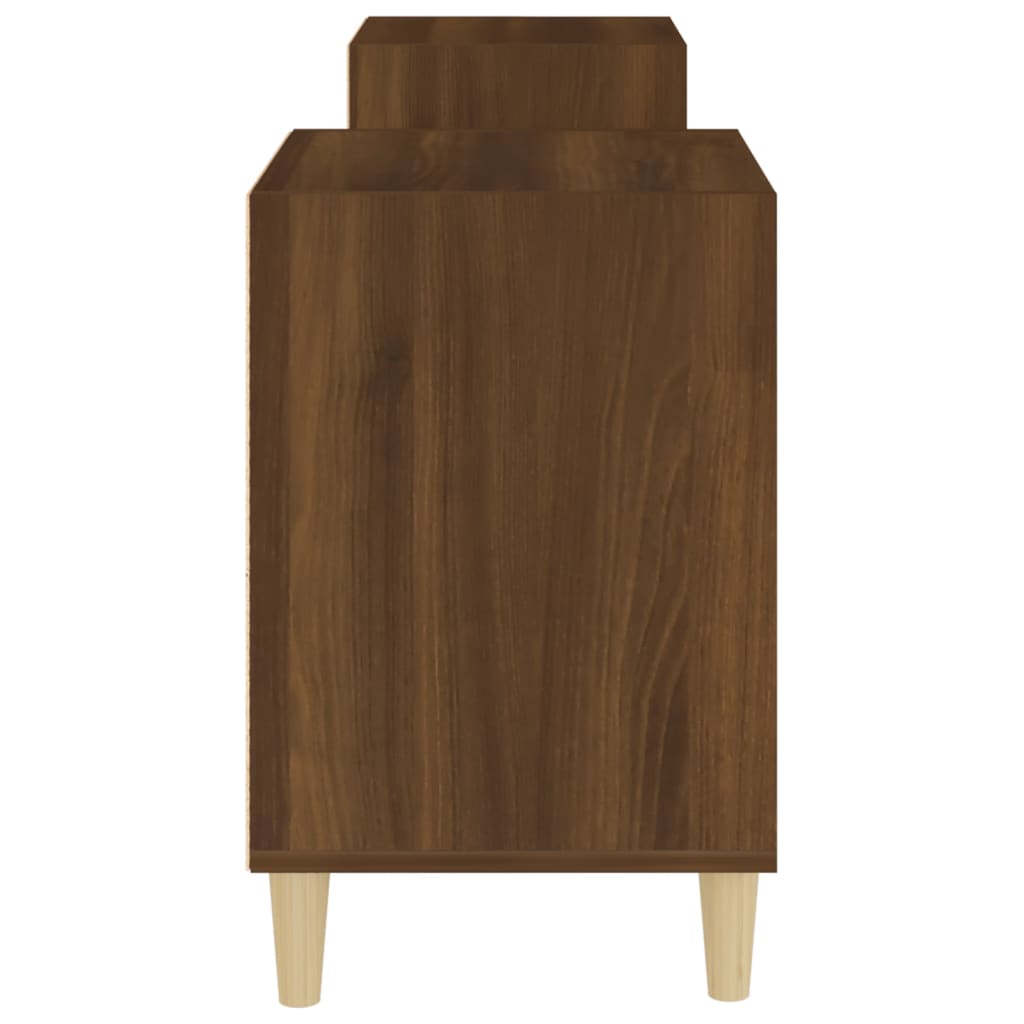 vidaXL Meuble TV Chêne marron 160x35x55 cm Bois d'ingénierie