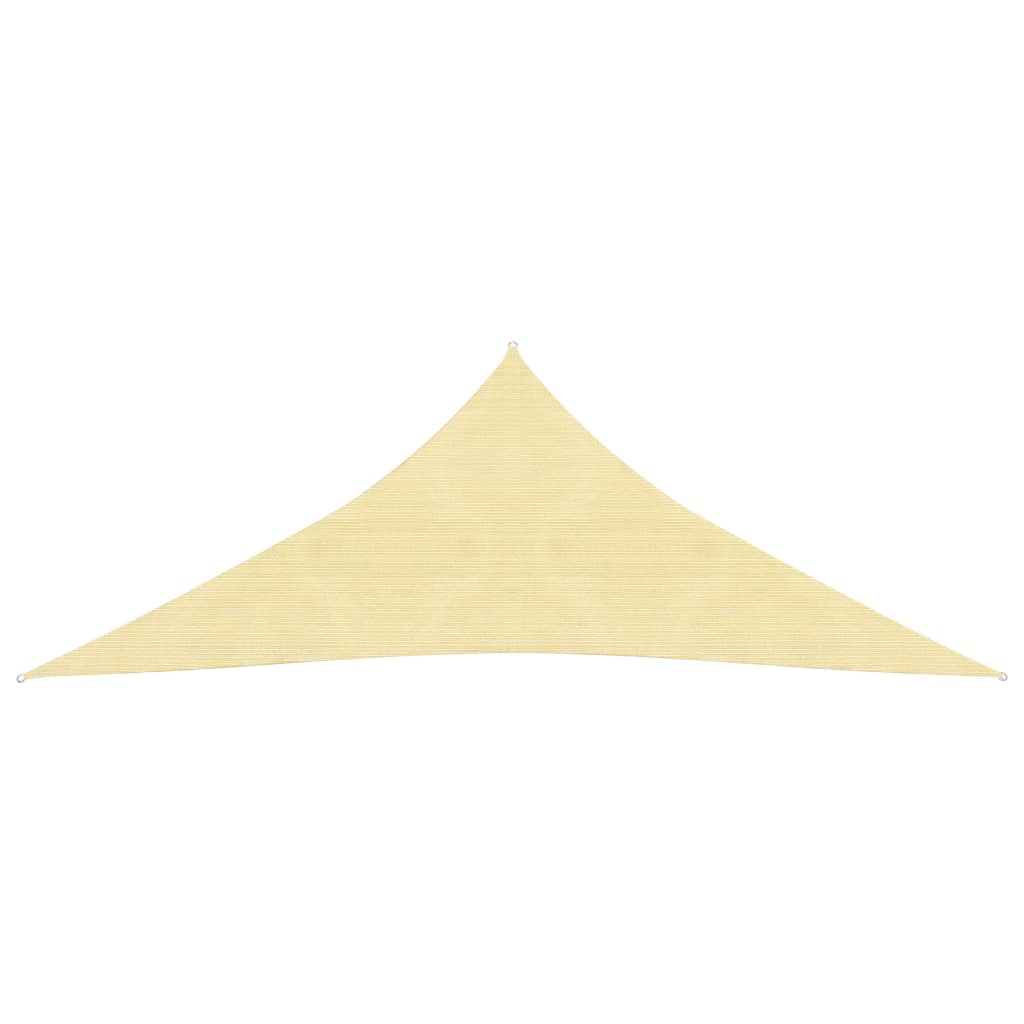 vidaXL Voile d'ombrage 160 g/m² Beige 5x6x6 m PEHD