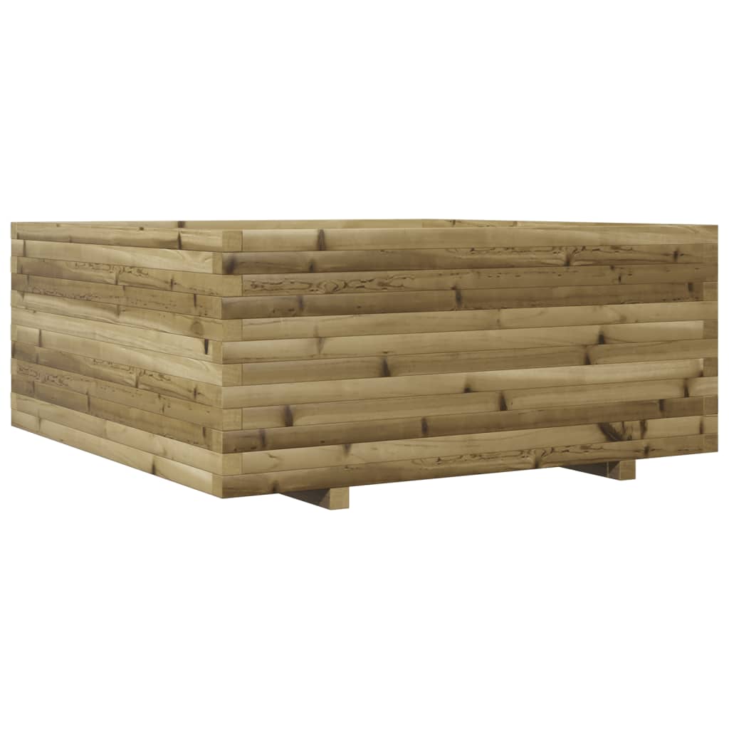 vidaXL Jardinière 110x110x49,5 cm bois de pin imprégné