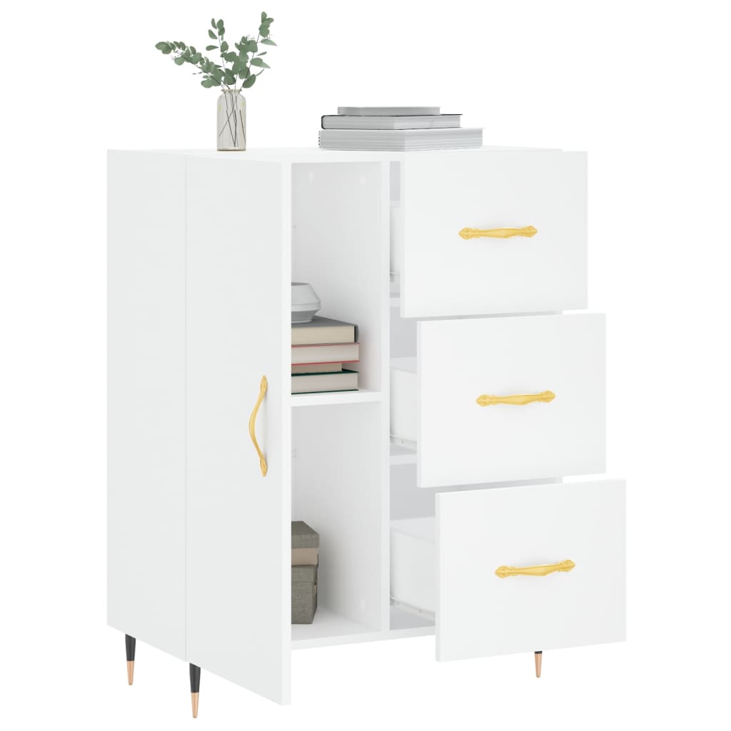 vidaXL Buffet blanc 69,5x34x90 cm bois d'ingénierie