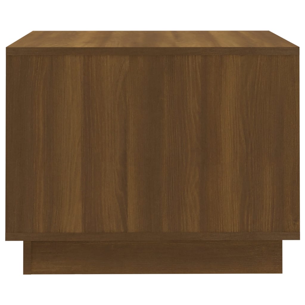 vidaXL Table basse chêne marron 55x55x43 cm bois d'ingénierie