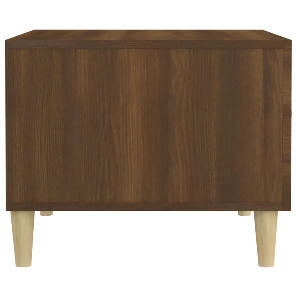 vidaXL Table basse Chêne marron 50x50x40 cm Bois d'ingénierie